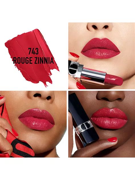 dior rouge zinnia 743